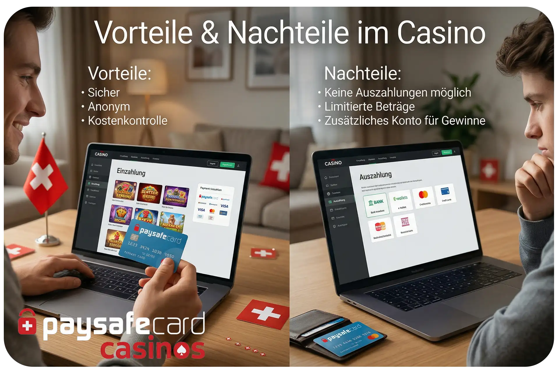 Vorteile und Nachteile von Paysafecard Casinos in der Schweiz – Sicherheit und Limits